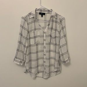 Formal plaid shirt